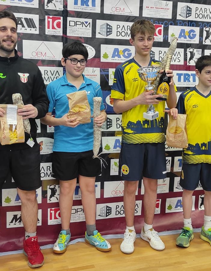 Tennistavolo torneo di quinta categoria, Gabriel Deleraico sugli scudi. Il pongista ducale è secondo