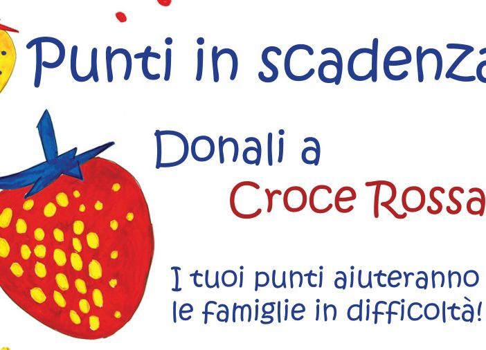 Punti in scadenza? Donali a Croce Rossa!