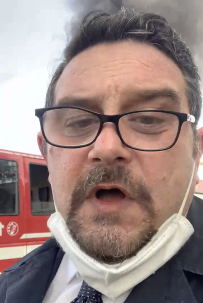 Canelli: &quot;Incendio domato, siamo in attesa delle analisi dell'Arpa&quot;