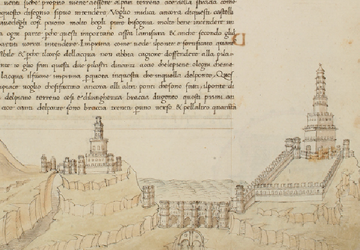 Vigevano: l’invenzione del promontorio, Un ponte e due castelli: da Filarete a Ludovico il Moro