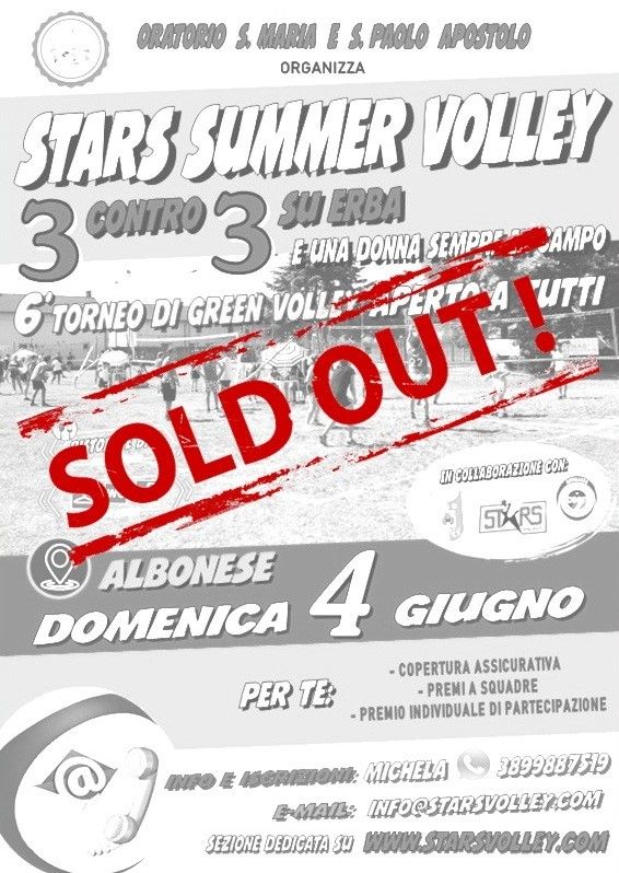Albonese: tutto esaurito per lo Stars Summer Volley 2023
