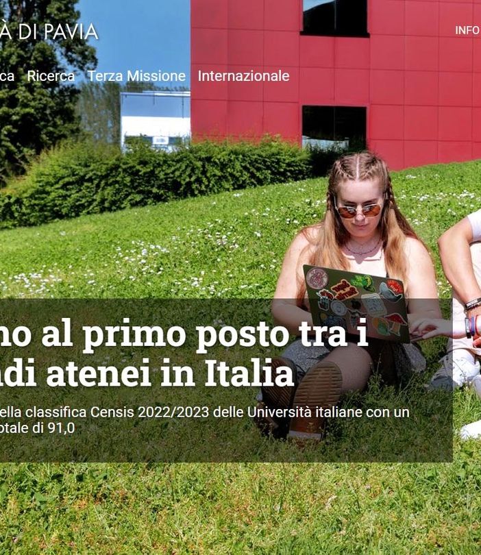Ecco il nuovo portale dell'Università di Pavia, completamente rinnovato il sistema web dell'Ateneo
