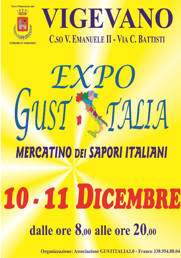 Vigevano: torna il mercatino dei sapori targato Gustitalia 2.0