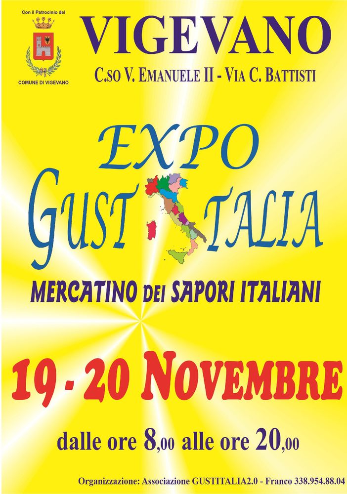 Vigevano: torna il mercatino dei sapori di &quot;Gustitalia 2.0&quot;