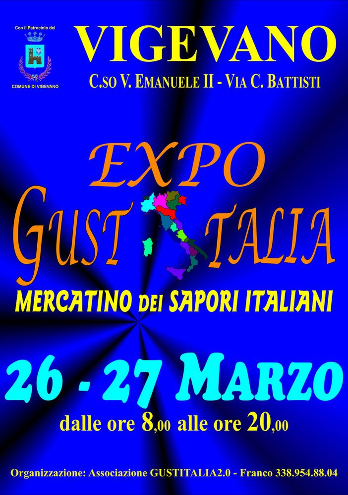 Vigevano: il 26 e 27 marzo torna il mercatino dei sapori Gustitalia