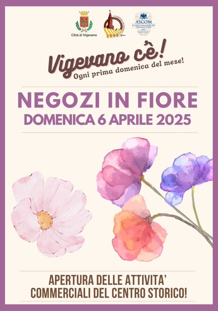 Al via l'iniziativa &quot;Vigevano c'è&quot;, negozi aperti in centro ogni prima domenica del mese