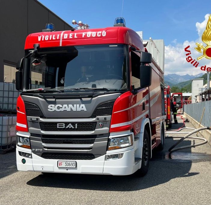 Incendio alle Rubinetterie Condor, azienda del presidente della Pro Vercelli