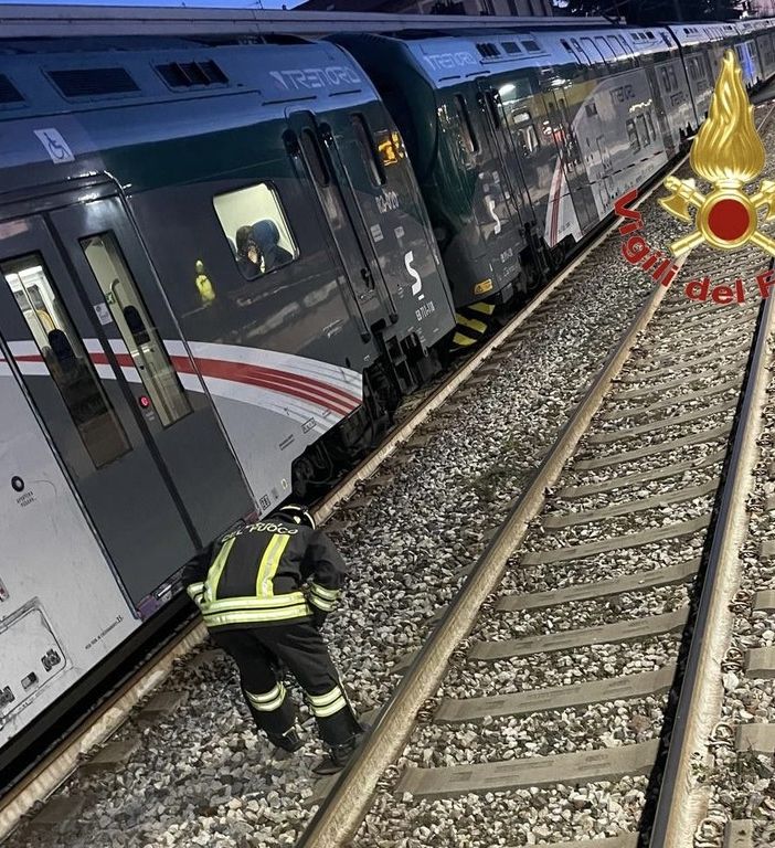 I vigili del fuoco sul posto