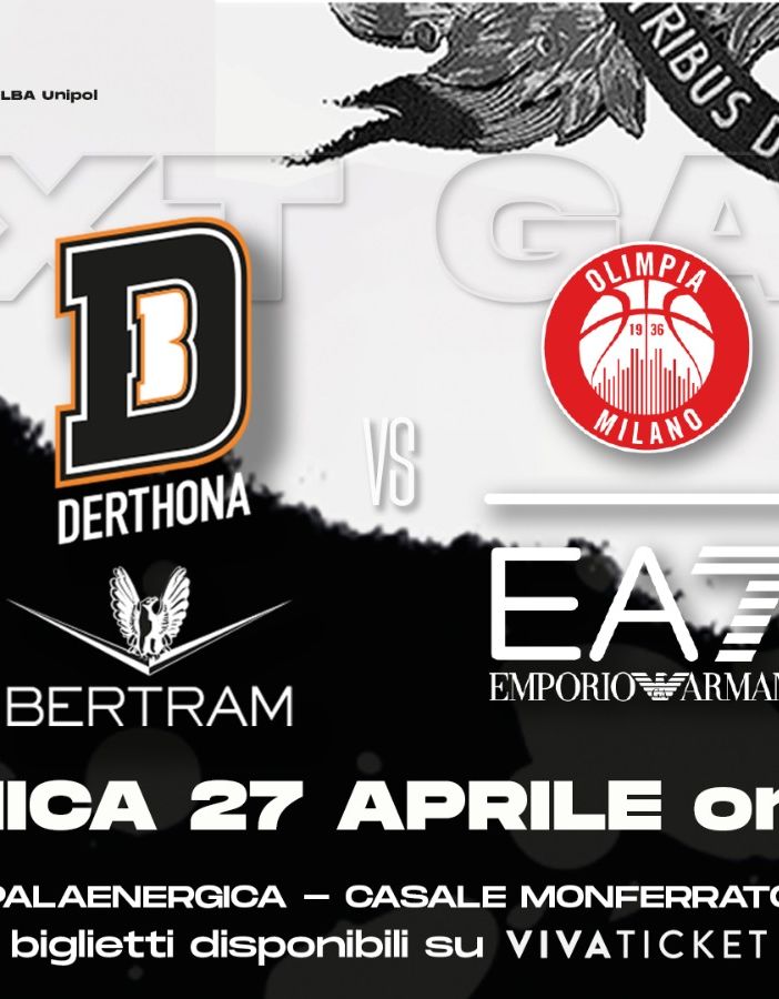 Basket serie A1, domani l’apertura della biglietteria per il big match casalingo della Bertram contro l’Olimpia Milano