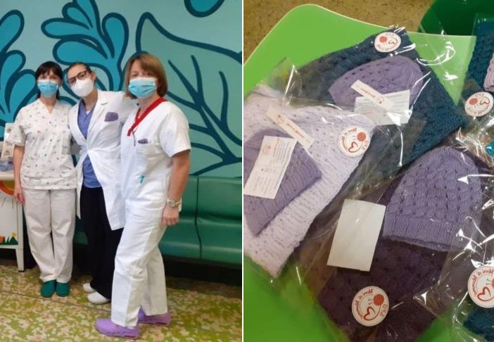 Vigevano: l'associazione &quot;Mani di Mamma&quot; dona capi in lana a mamme e neonati della pediatria