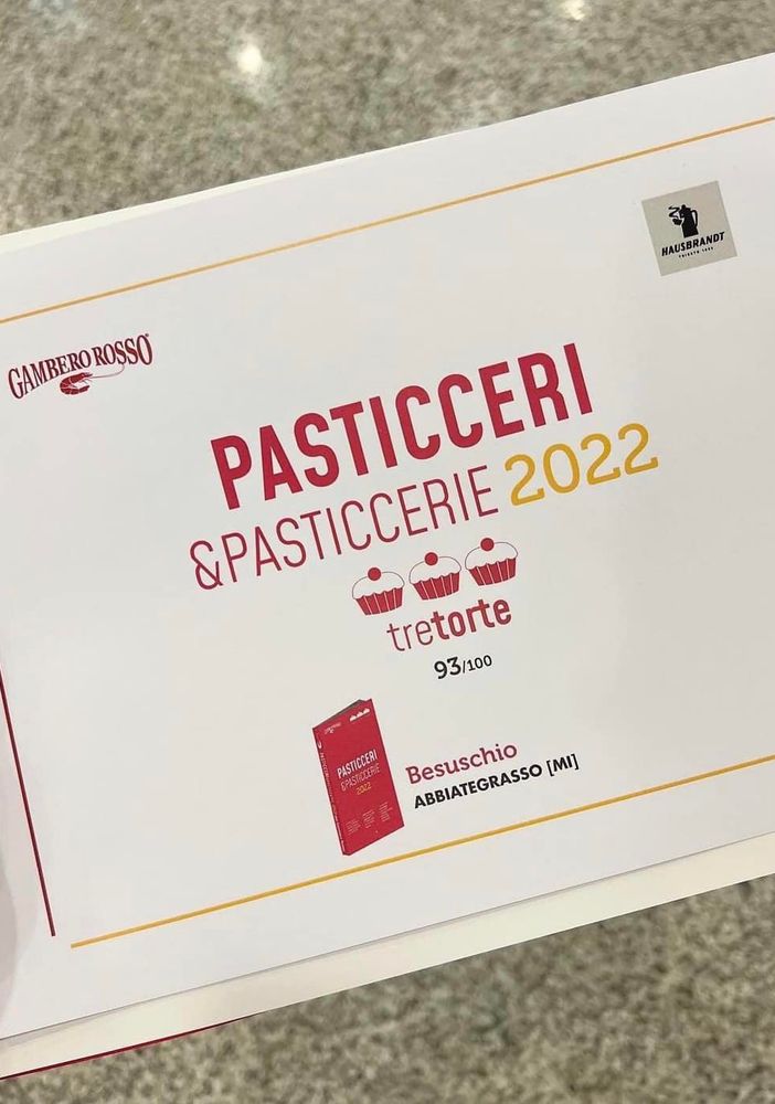 Tre Torte del Gambero Rosso per la Pasticceria Besuschio: Abbiategrasso (sempre) sugli scudi.. ‘dolciari’
