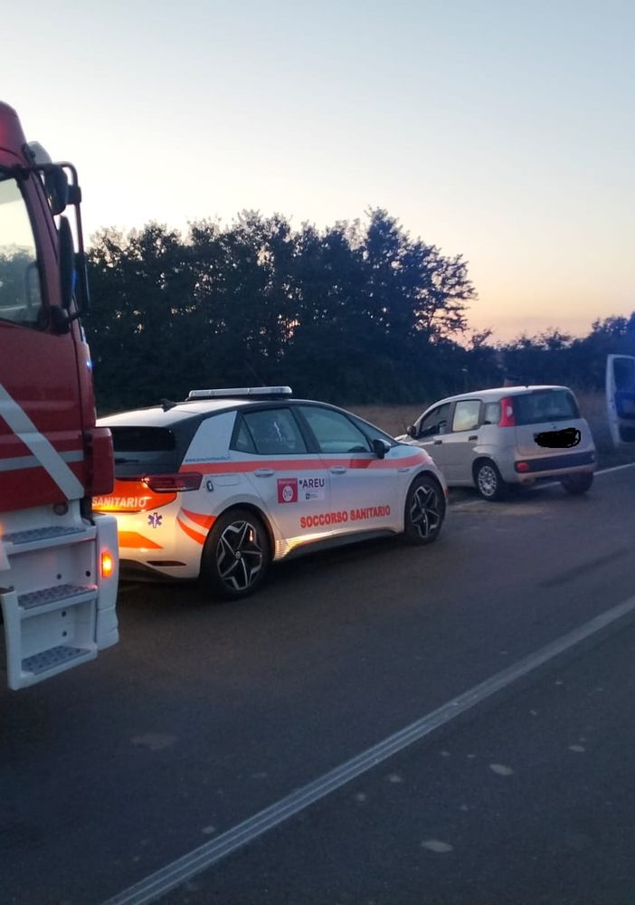 L'incidente avvenuto sulla provinciale 26