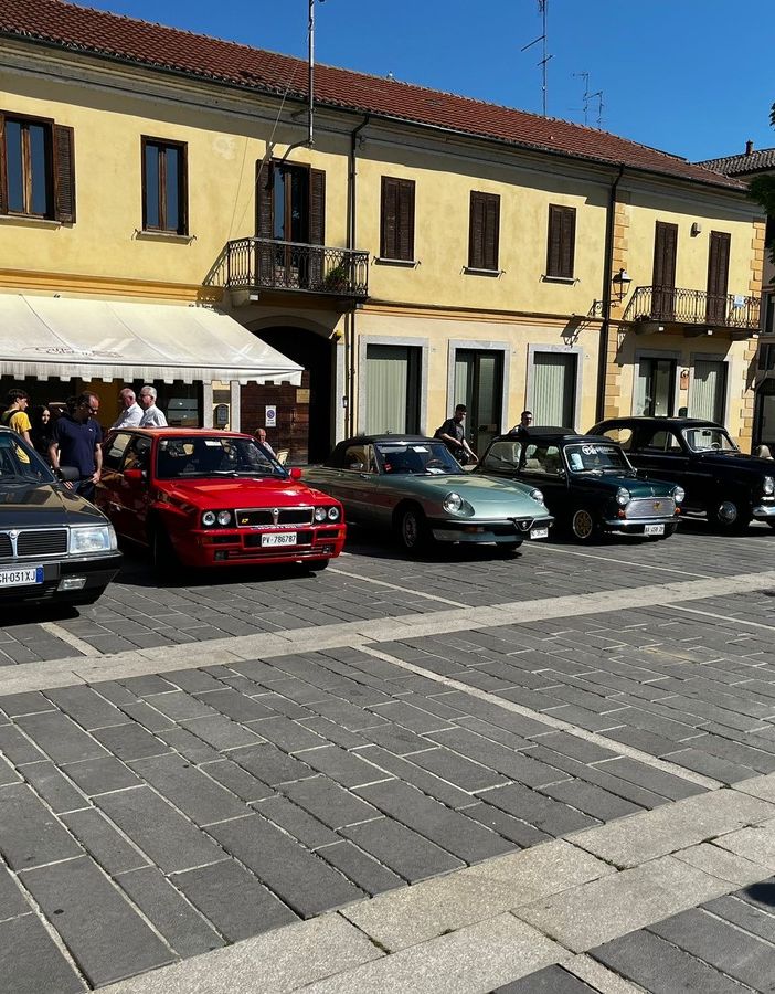 Mede: le immagini di &quot;Lomellina Classic&quot;, esposizione auto d'epoca a scopo benefico