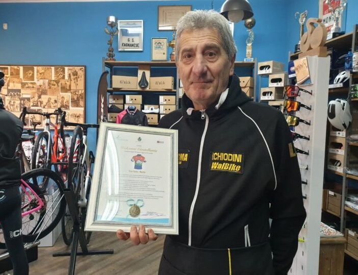 Da Magenta a Castellania, consegnato a Luigino Chiodini il titolo di Ambasciatore di Casa Coppi nel Mondo