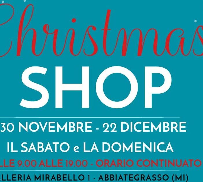 Abbiategrasso, che bella cosa: venerdì apre lo Shop natalizio dell’Hospice