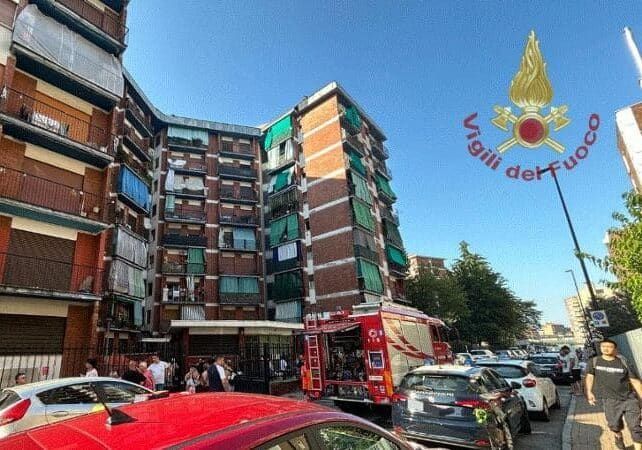 Incendio a Cinisello Balsamo: in salvo uomo, due bambini e un cane