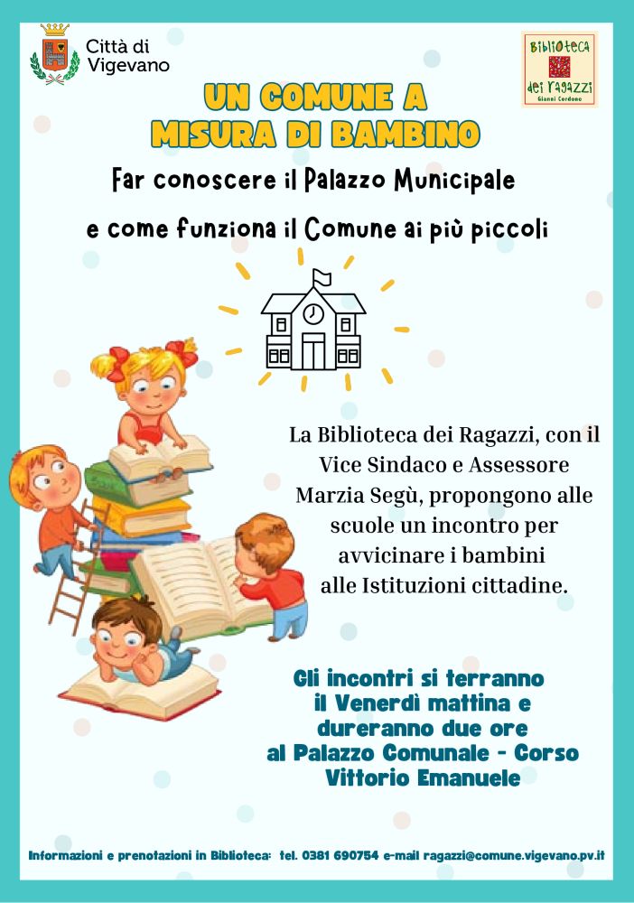 Vigevano, al via il progetto di educazione civica “Un comune a misura di bambino”