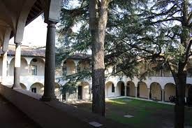 Il cortile di Palazzo Merula sede dell'archivio storico comunale