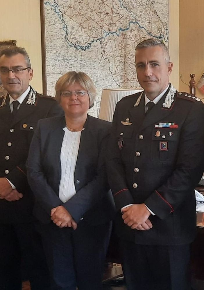 Pavia: il prefetto De Carlini ha incontrato i nuovi ufficiali in forza al comando provinciale dei carabinieri
