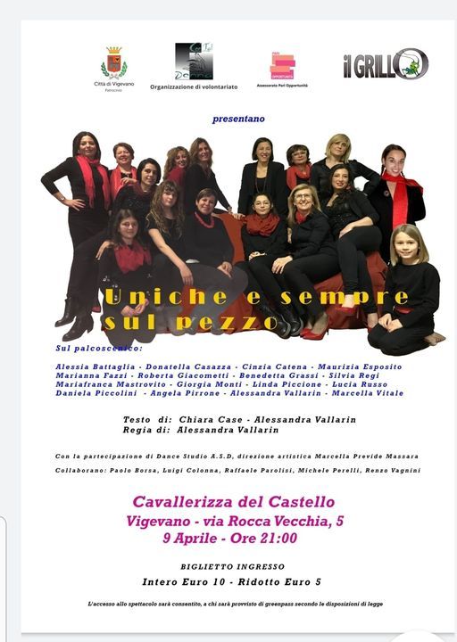 Vigevano, sabato 9 aprile alla Cavallerizza lo spettacolo: &quot;Uniche e sempre sul pezzo&quot;