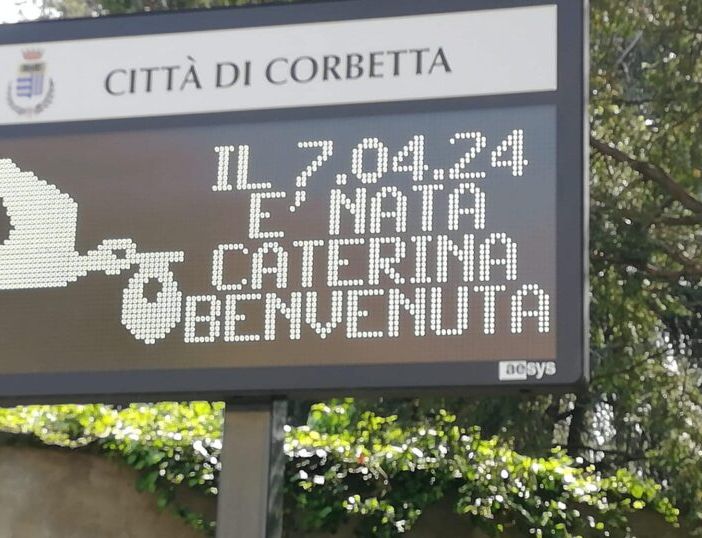 Corbetta, è nata Caterina, le felicitazioni di un’intera città