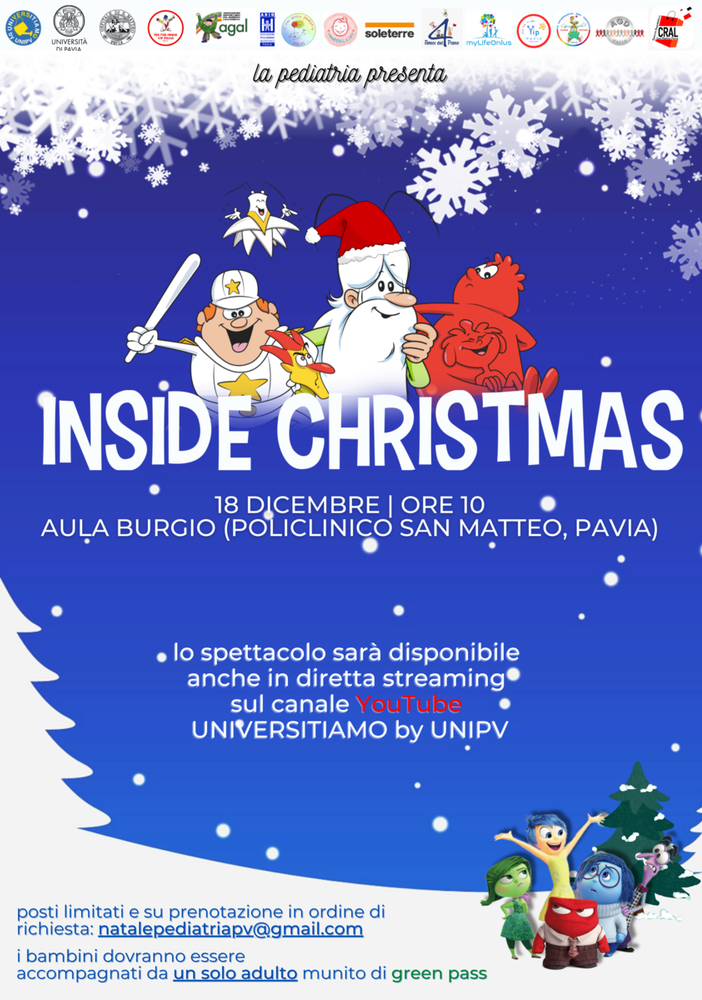 Pavia, al San Matteo torna la tradizionale festa di Natale per i bambini della clinica pediatrica