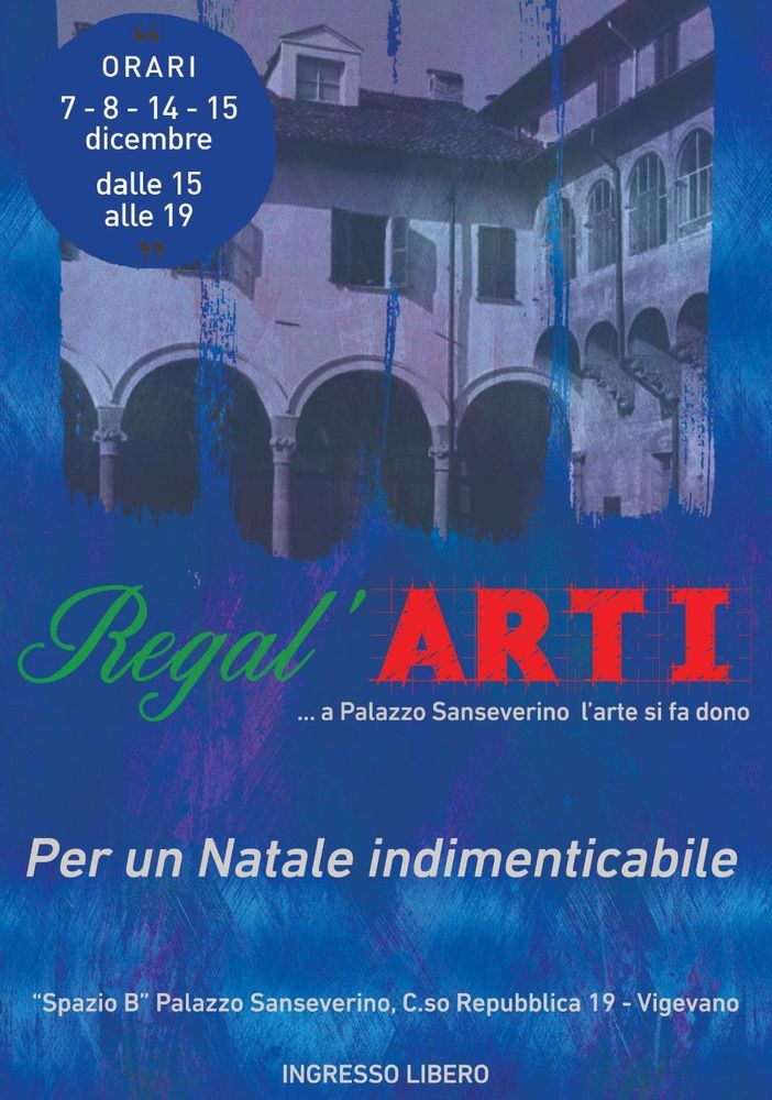 Vigevano: &quot;Regal'Arti&quot;, a palazzo Sanseverino l'arte si fa dono