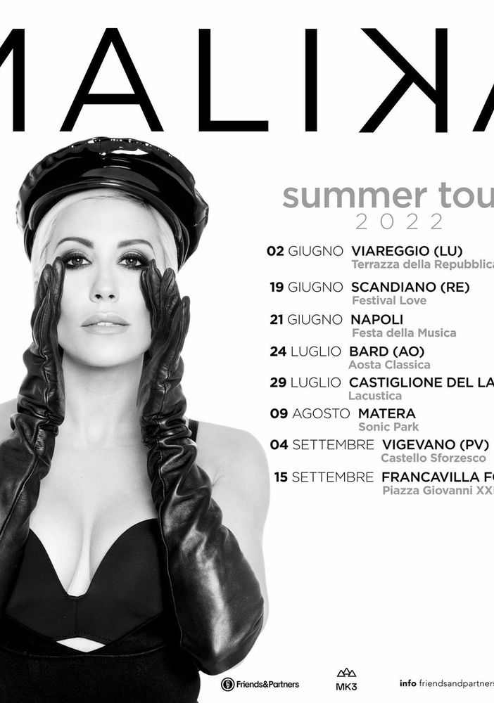 Vigevano: Malika Ayane in concerto il 4 settembre al Castello Sforzesco