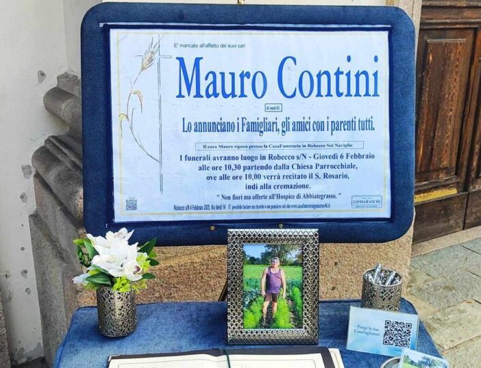 Robecco: l’ultimo saluto a Mauro Contini, coi suoi trattori e i suoi amati ‘paisan’