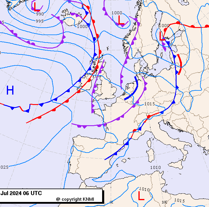 Previsioni meteo per lunedì 1, martedì 2, mercoledì 3 (luglio)