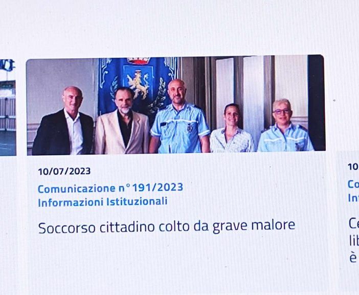 Abbiategrasso: due agenti di Polizia locale soccorrono e salvano dentista colto da malore