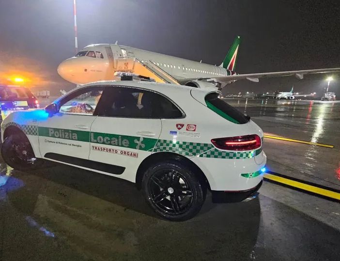Bimbo di sei anni ci lascia, la Polizia locale di Robecco sul Naviglio trasporta i suoi reni per dare speranza ad altri due ragazzini