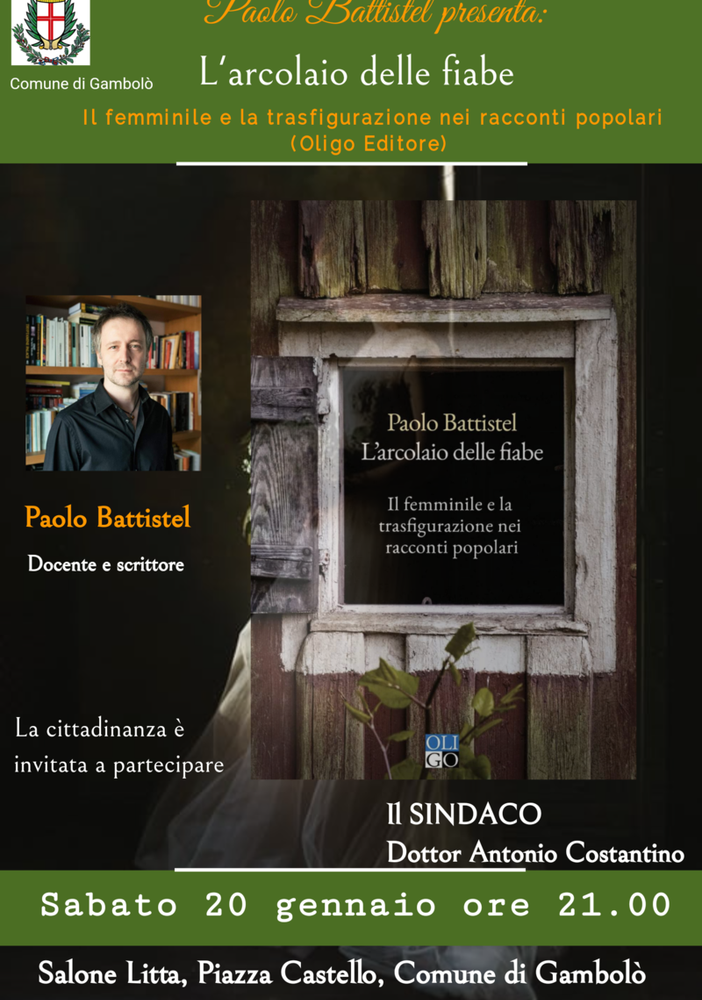Gambolò: al castello Litta la presentazione del libro &quot;L'arcolaio delle fiabe&quot;