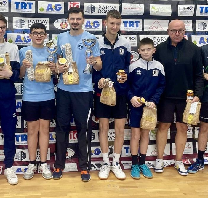 Tennistavolo torneo open regionale, i Deleraico si aggiudicano il doppio assoluto