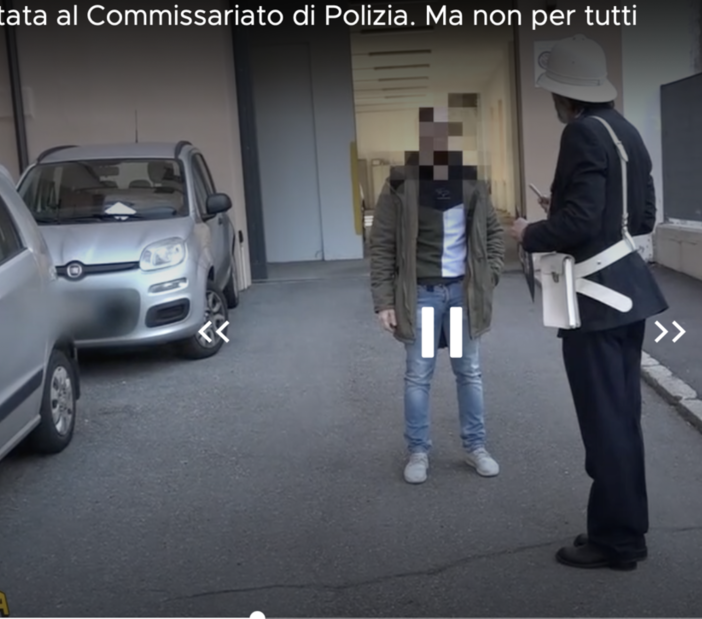 Striscia a Busto: «Fermata vietata al Commissariato, ma non per tutti»