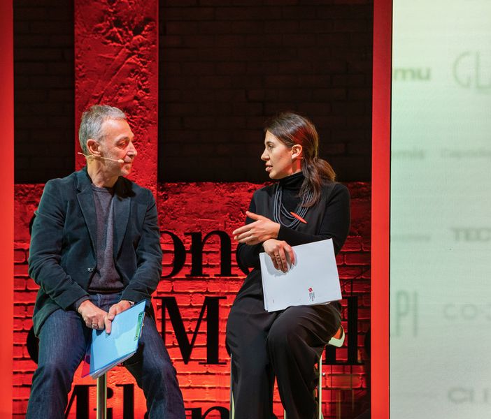 La presentazione del Salone con la presidente Maria Porro e Linus - foto per cortesia del Salone, Andrea Mariani