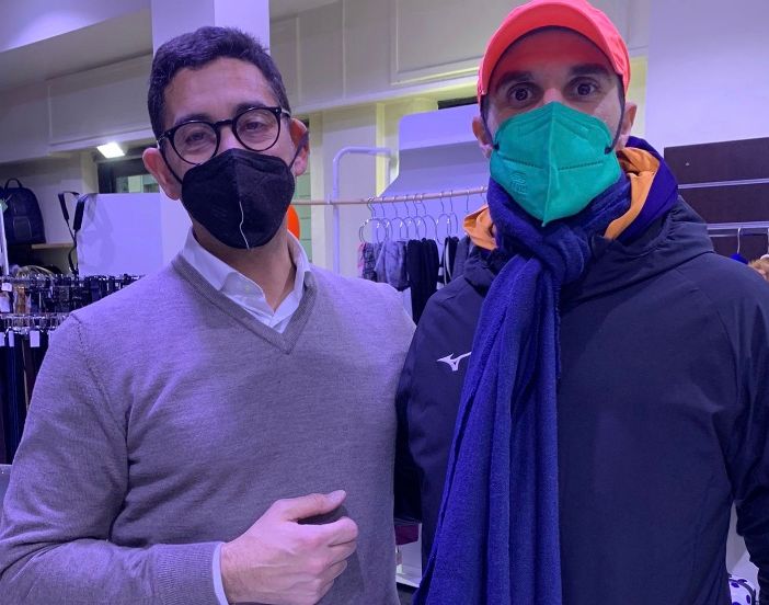 L'incontro con Erik Crepaldi: «Che gioia rivederlo in perfetta salute»