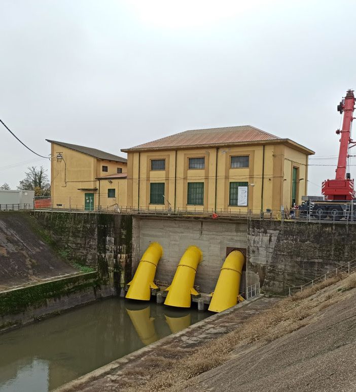 Basso Pavese: Chiavica del Reale, impianto più moderno ed efficiente