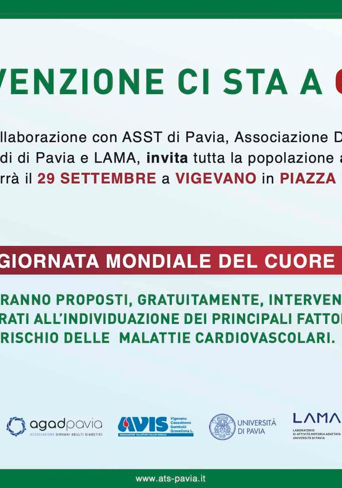 Vigevano: Ats Pavia scende in piazza Ducale per sensibilizzare sull’importanza della prevenzione cardiovascolare