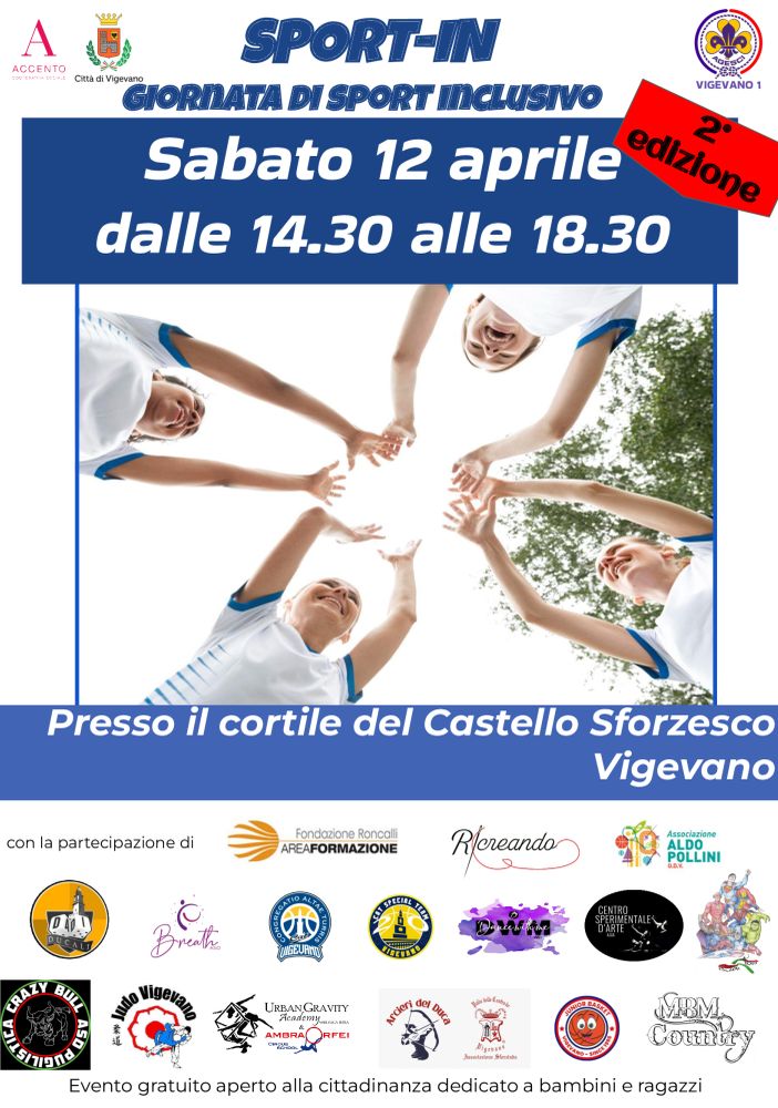 &quot;Sport-In&quot;, una nuova giornata di sport inclusivo al castello di Vigevano