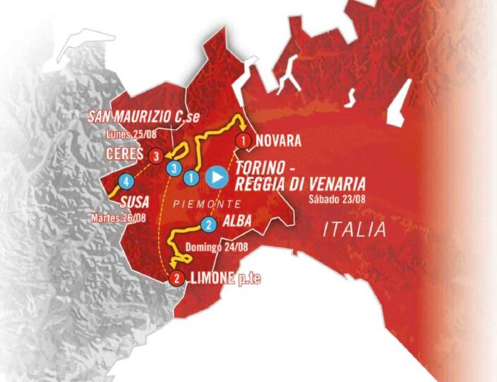 Vuelta 2025, si partirà dal Piemonte e si passerà da Novara