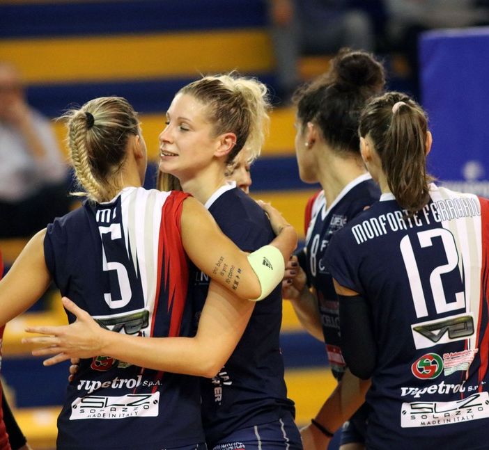 Volley B1 femminile: Re Marcello Florens Vigevano torna a mani vuote dal viaggio in Sardegna