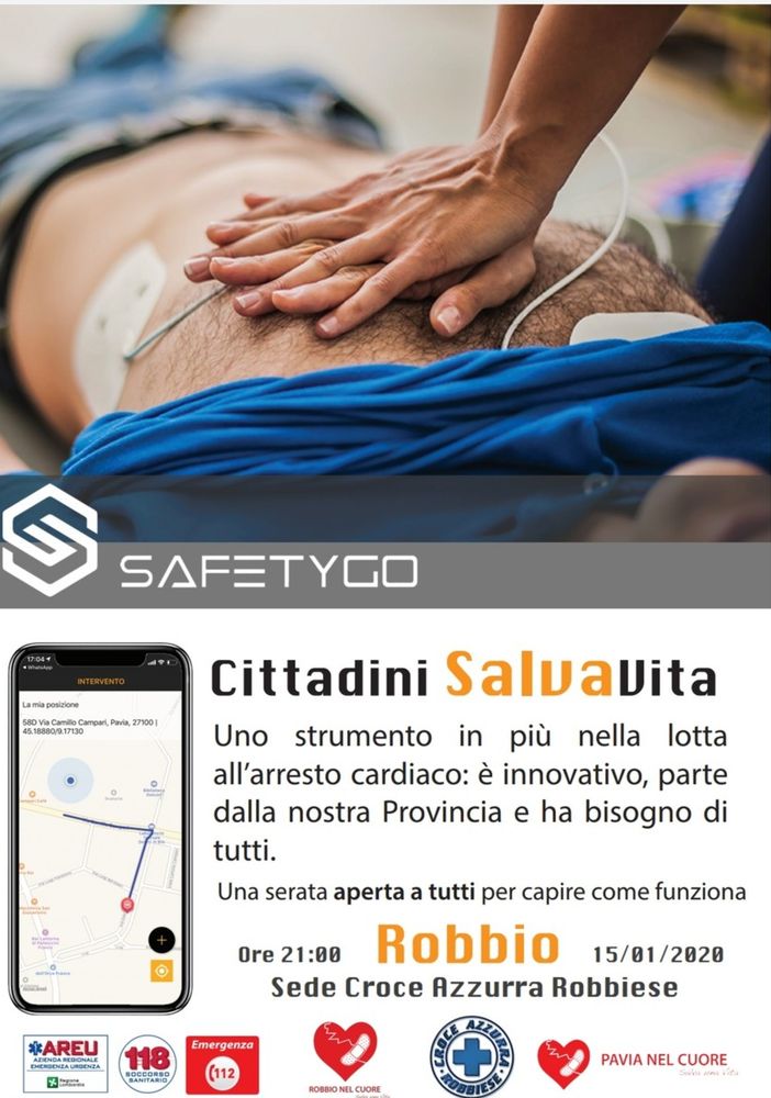 Robbio, arriva il progetto Cittadini SalvaVita. Uno strumento in più nella lotta all’arresto cardiaco