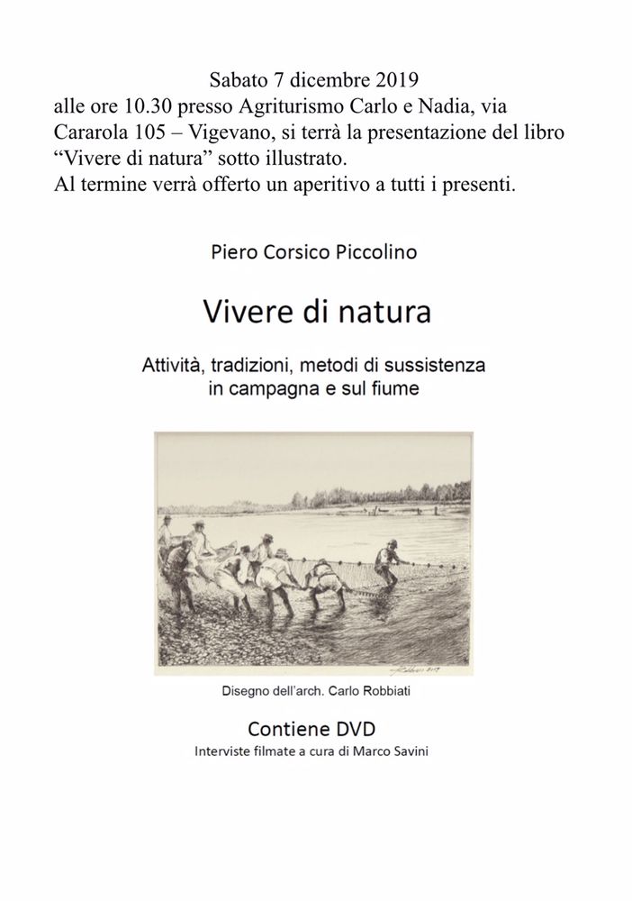 Vigevano, Corsico Piccolino presenta libro e dvd sul Ticino. Un lavoro in dialetto con traduzioni in italiano
