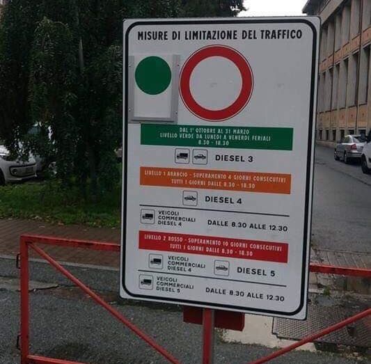 Alessandria, smog: allerta di 1° livello. Ecco le limitazioni