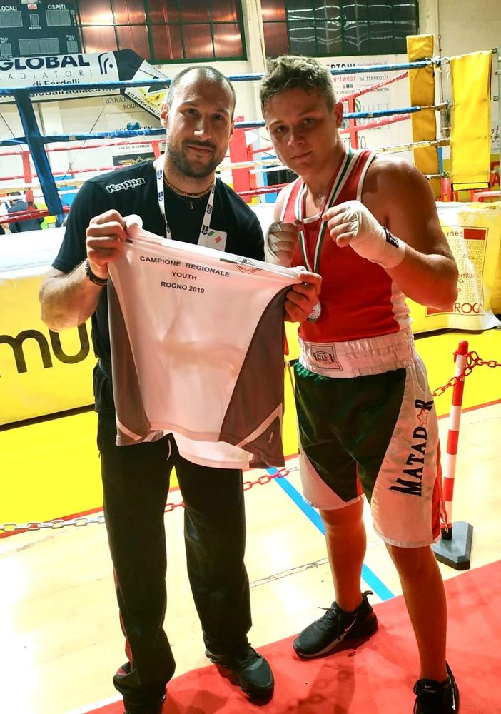 Pugilato, obiettivo raggiunto. Erik Godioli si è laureato campione regionale Youth -75 kg