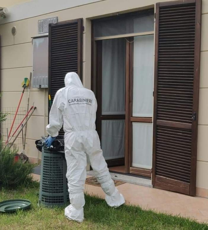nella foto la villetta in cui si è consumato l'omicidio della colf 26enne cubana