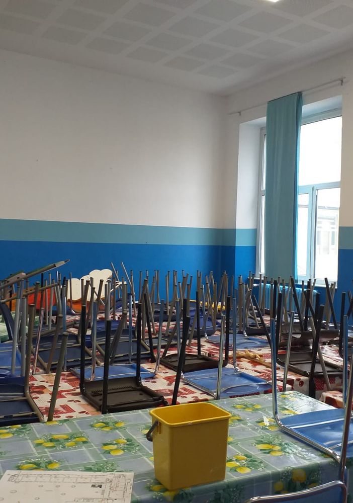 Alla scuola primaria di Gropello aule ritinteggiate durante il periodo delle vacanze natalizie