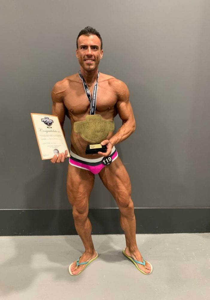 Bodybuilding, prestazione pazzesca del lomellino Alessio Andrani. Primo posto e trionfo a Birmingham