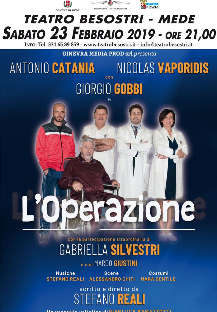 Mede: al Teatro Besostri arriva &quot;L'operazione&quot; con Antonio Catania e Nicolas Vaporidis